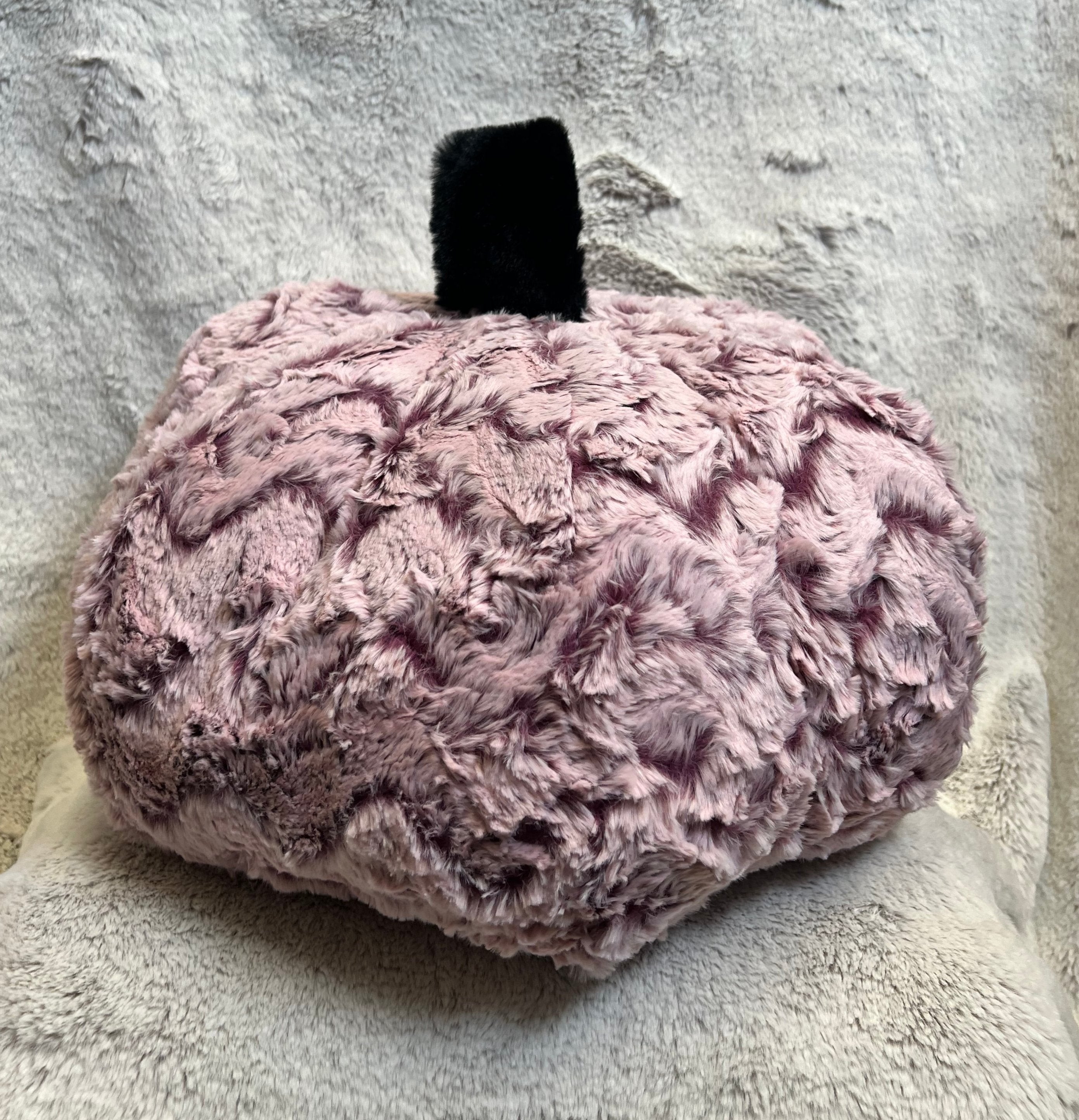 Ready to Ship! Mauve Alpine Pumpkin Stuffie Country Stitched