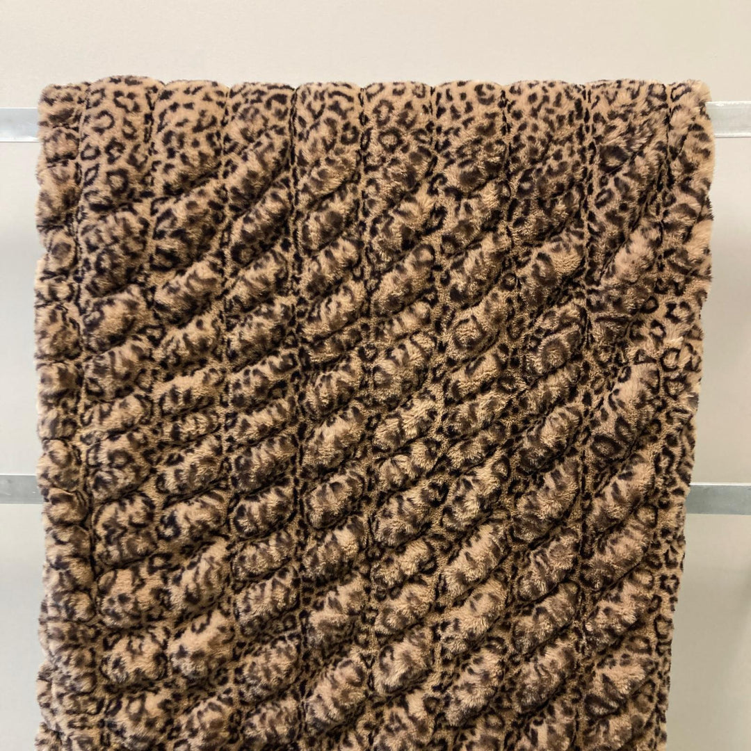XL Size MILAN Luxe Minky Blanket Swiss Chocolate Cheetah Milan
