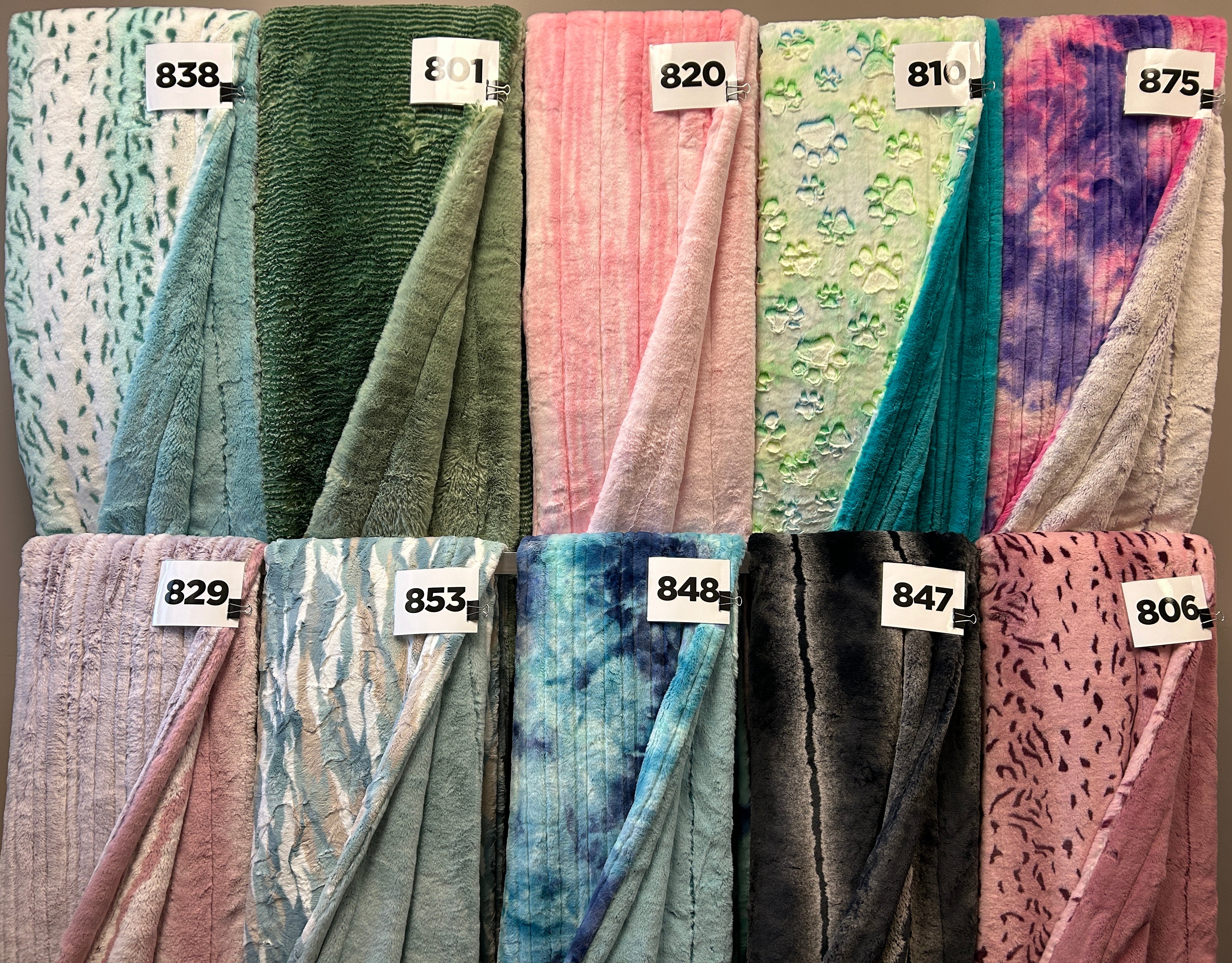 XL Double Sided Luxe Minky Blankets Ready to Ship Country Stitched