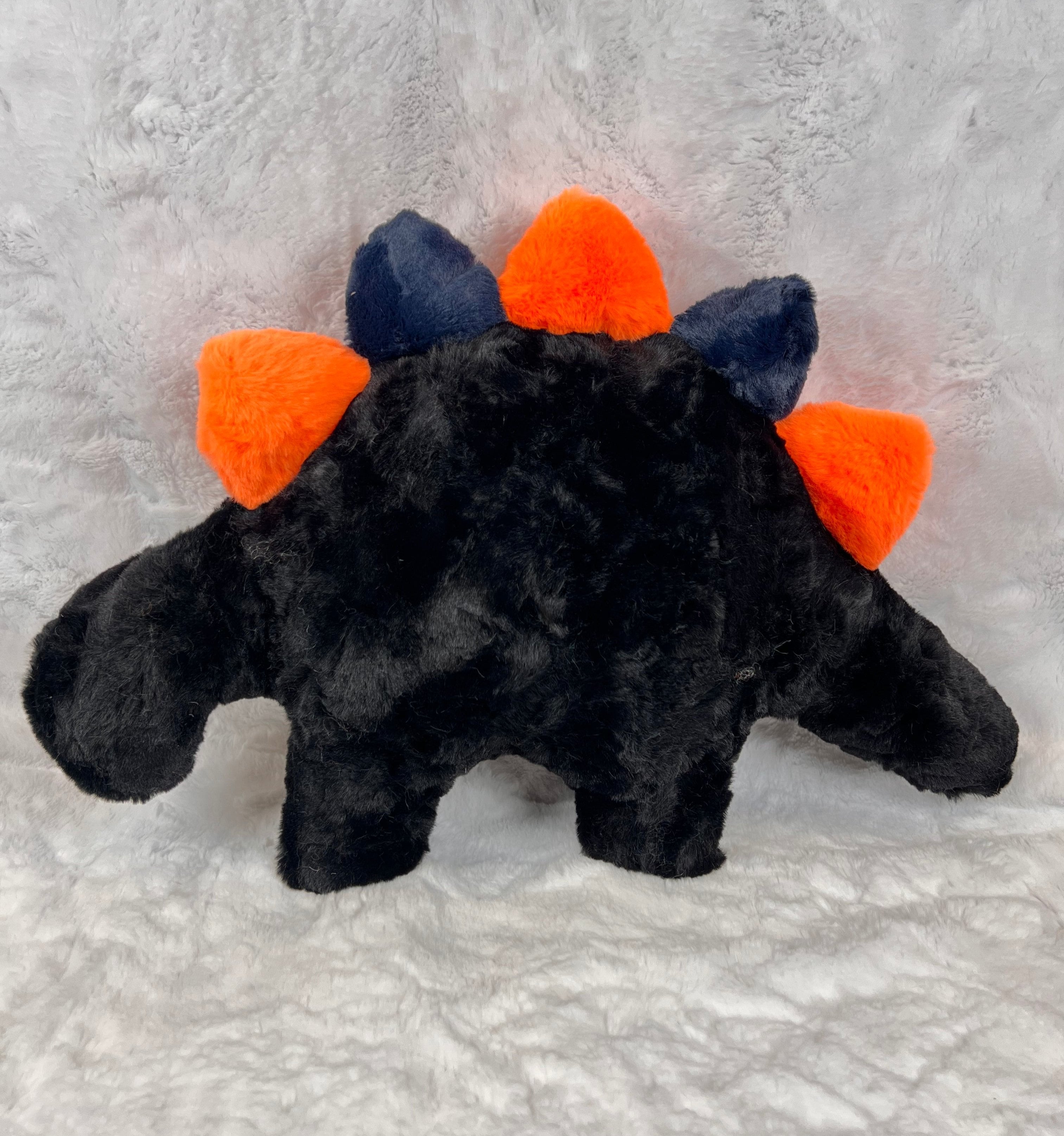 Black Tuscany Dinosaur Stuffie Ready to Ship Country Stitched