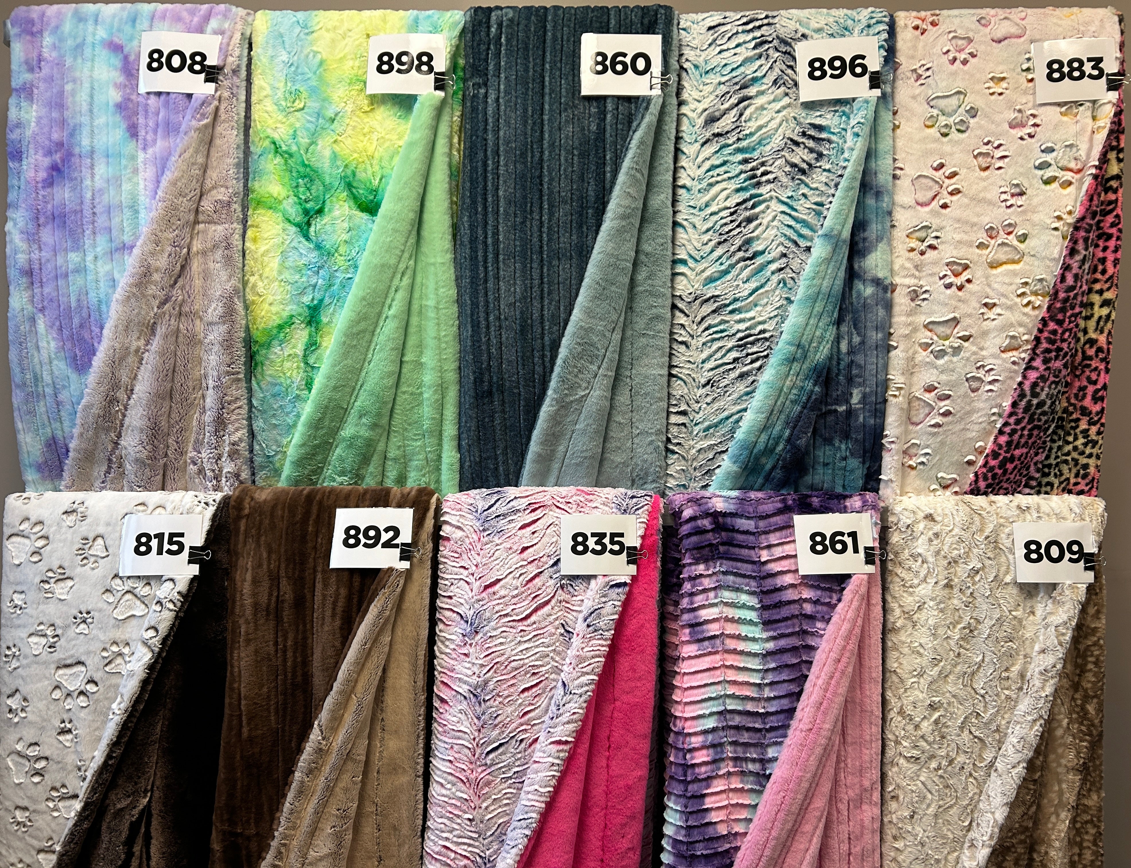 XL Double Sided Luxe Minky Blankets Ready to Ship Country Stitched